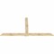 Ekena Millwork Eugene Rough Sawn Timber Gable Bracket, Douglas Fir, 108"W x 54"H x 2"D x 6"F, 12/12 Pitch GBW108X54X0206EUG00RDF - alternate 5